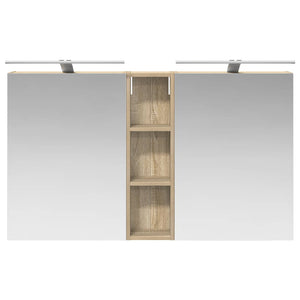 Σετ Ντουλαπιών Μπάνιου με ράφι 3 pcs 120 x 14,5 x 70 εκ - Pakobazaar