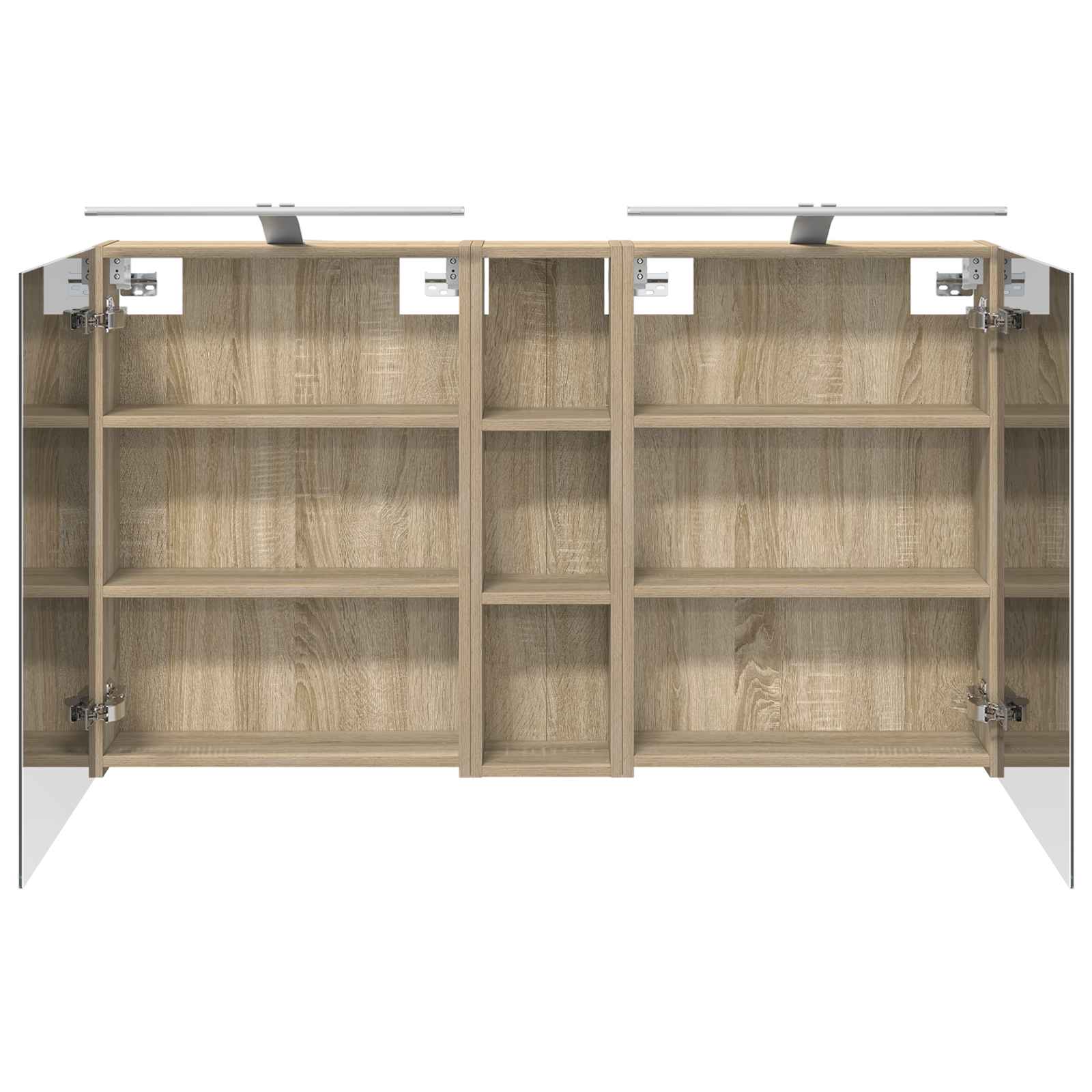 Σετ Ντουλαπιών Μπάνιου με ράφι 3 pcs 120 x 14,5 x 70 εκ - Pakobazaar