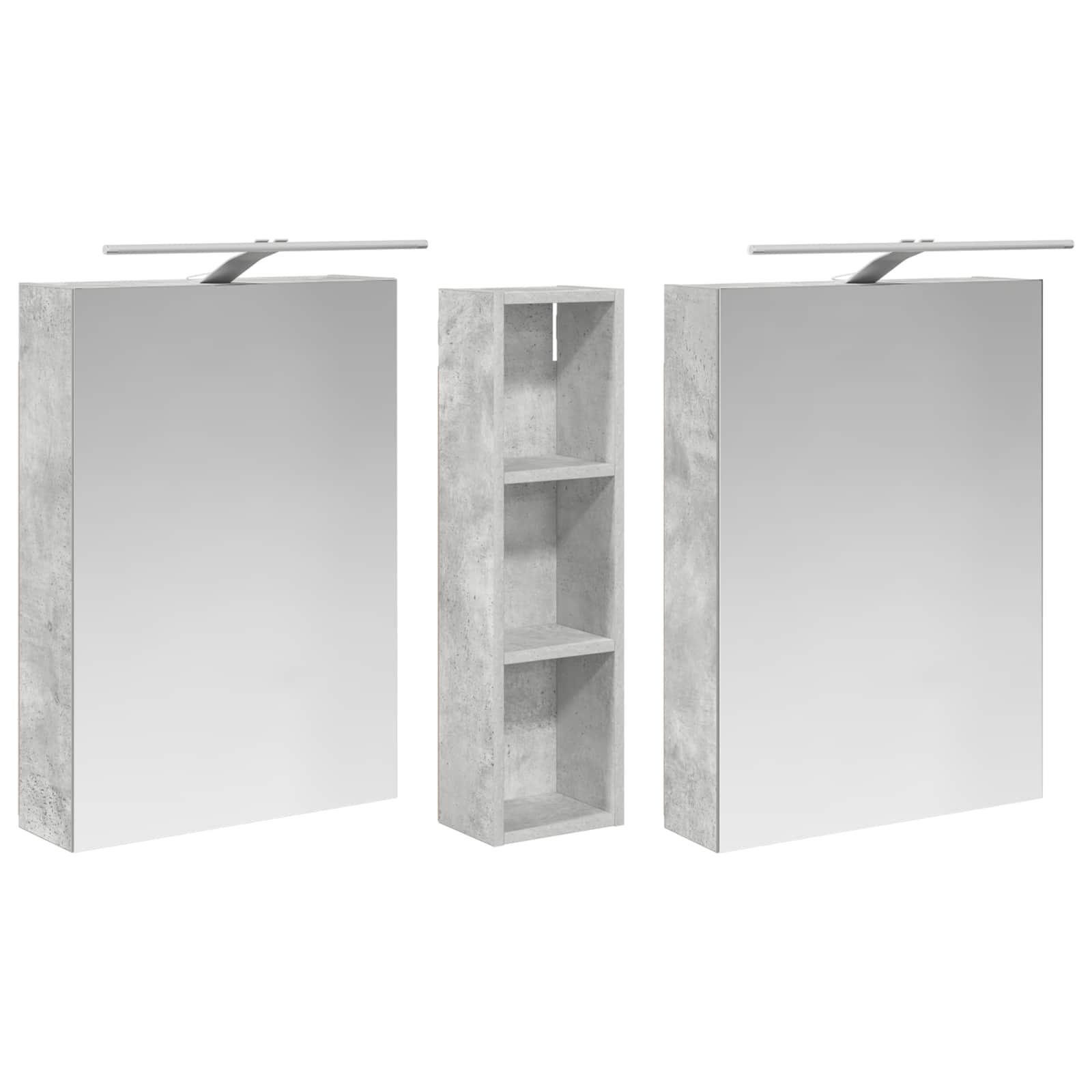 Σετ Ντουλαπιών Μπάνιου με ράφι 3 pcs 120 x 14,5 x 70 εκ - Pakobazaar