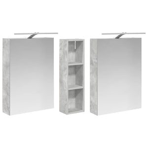 Σετ Ντουλαπιών Μπάνιου με ράφι 3 pcs 120 x 14,5 x 70 εκ - Pakobazaar