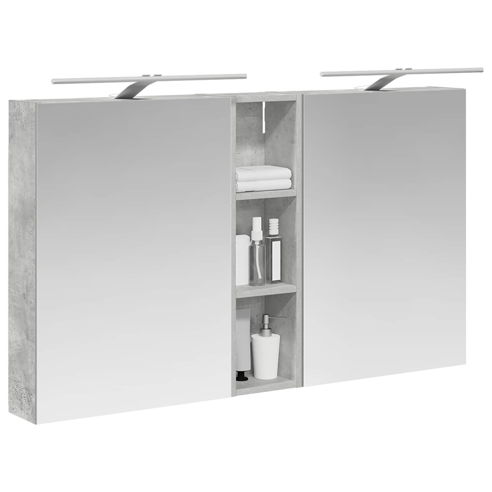 Σετ Ντουλαπιών Μπάνιου με ράφι 3 pcs 120 x 14,5 x 70 εκ - Pakobazaar