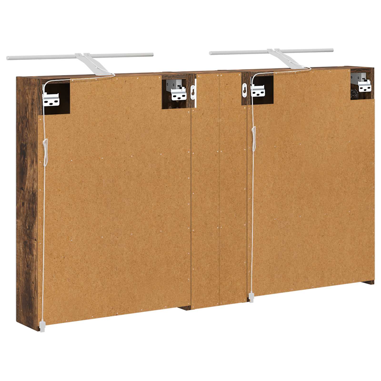 Σετ Ντουλαπιών Μπάνιου με ράφι 3 pcs 120 x 14,5 x 70 εκ - Pakobazaar