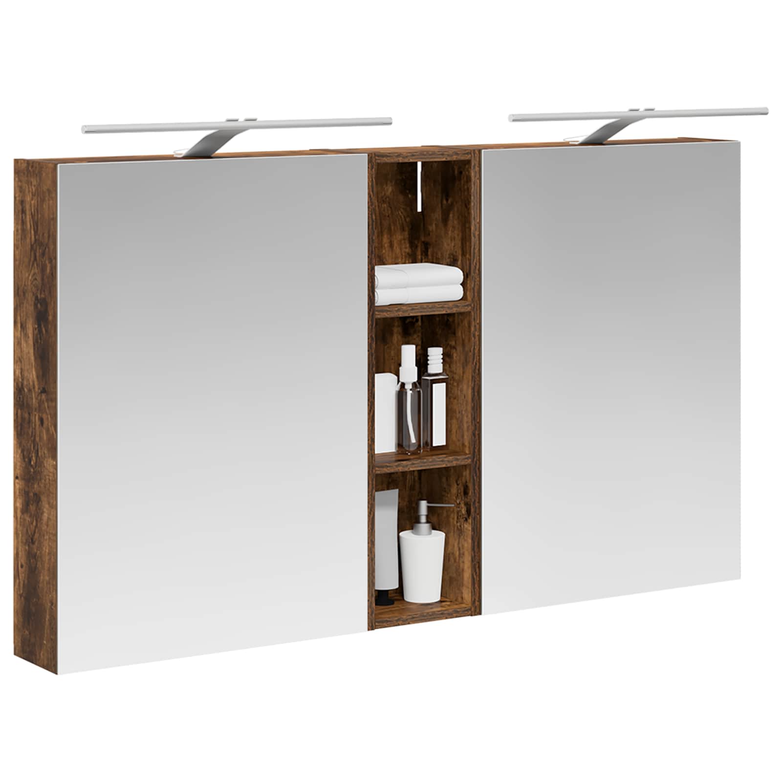 Σετ Ντουλαπιών Μπάνιου με ράφι 3 pcs 120 x 14,5 x 70 εκ - Pakobazaar