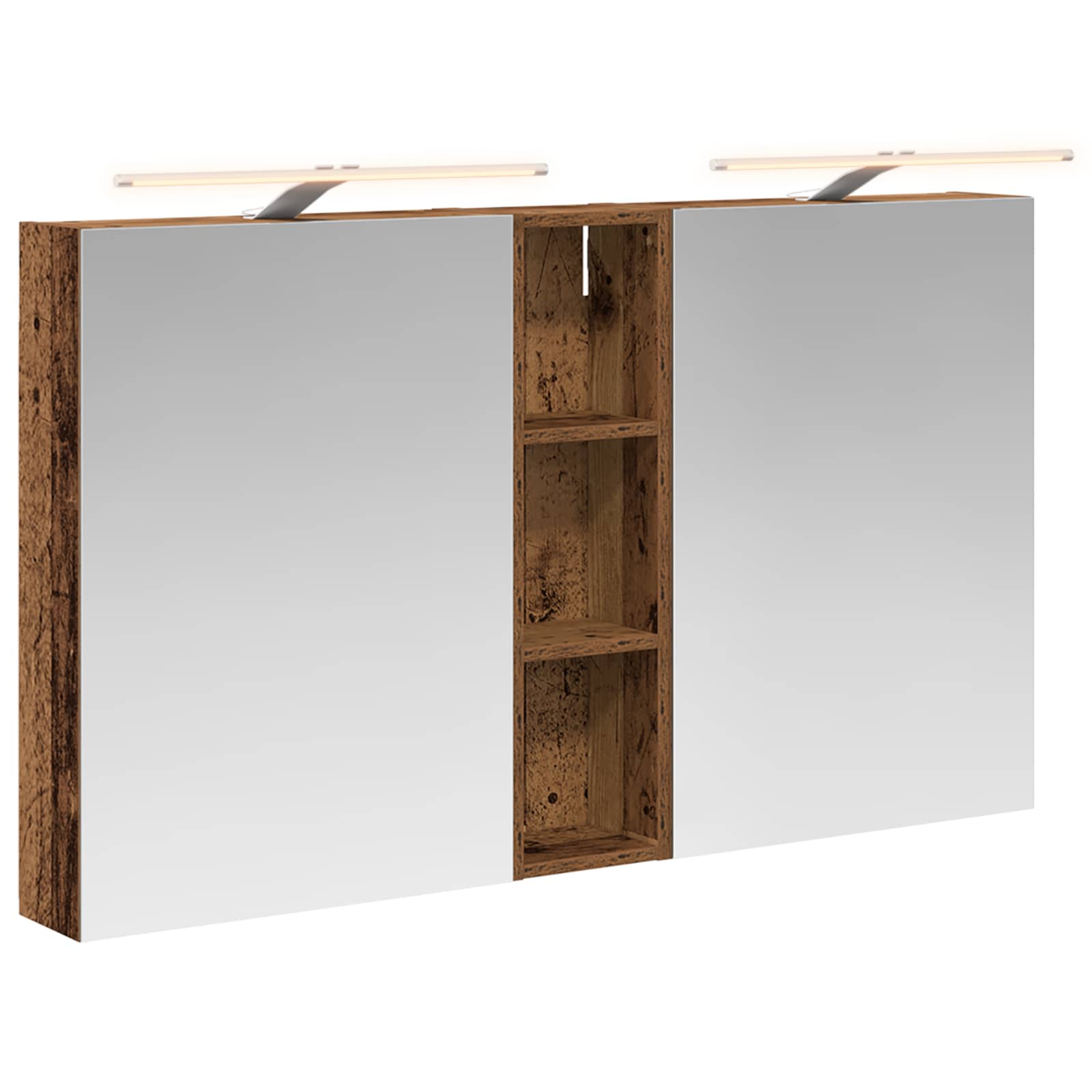 Σετ Ντουλαπιών Μπάνιου με ράφι 3 pcs 120 x 14,5 x 70 εκ - Pakobazaar