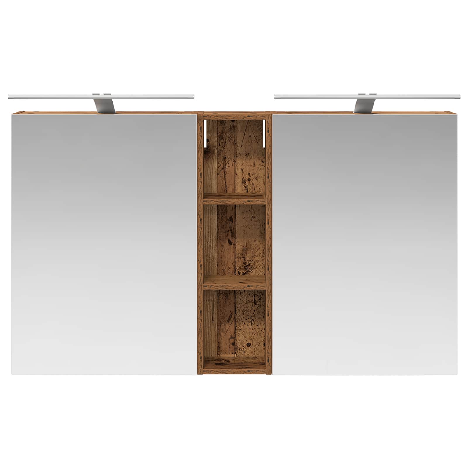 Σετ Ντουλαπιών Μπάνιου με ράφι 3 pcs 120 x 14,5 x 70 εκ - Pakobazaar