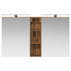 Σετ Ντουλαπιών Μπάνιου με ράφι 3 pcs 120 x 14,5 x 70 εκ - Pakobazaar