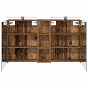 Σετ Ντουλαπιών Μπάνιου με ράφι 3 pcs 120 x 14,5 x 70 εκ - Pakobazaar