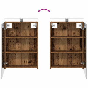 Σετ Ντουλαπιών Μπάνιου με ράφι 3 pcs 120 x 14,5 x 70 εκ - Pakobazaar