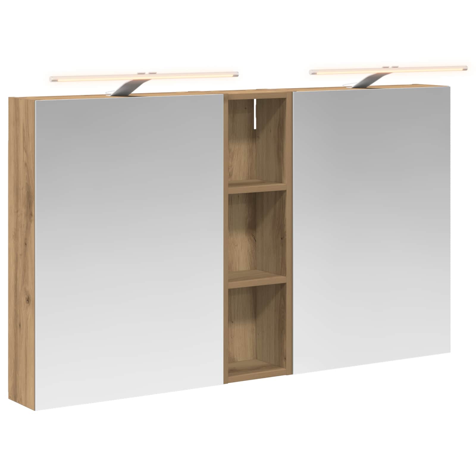 Σετ Ντουλαπιών Μπάνιου με ράφι 3 pcs 120 x 14,5 x 70 εκ - Pakobazaar