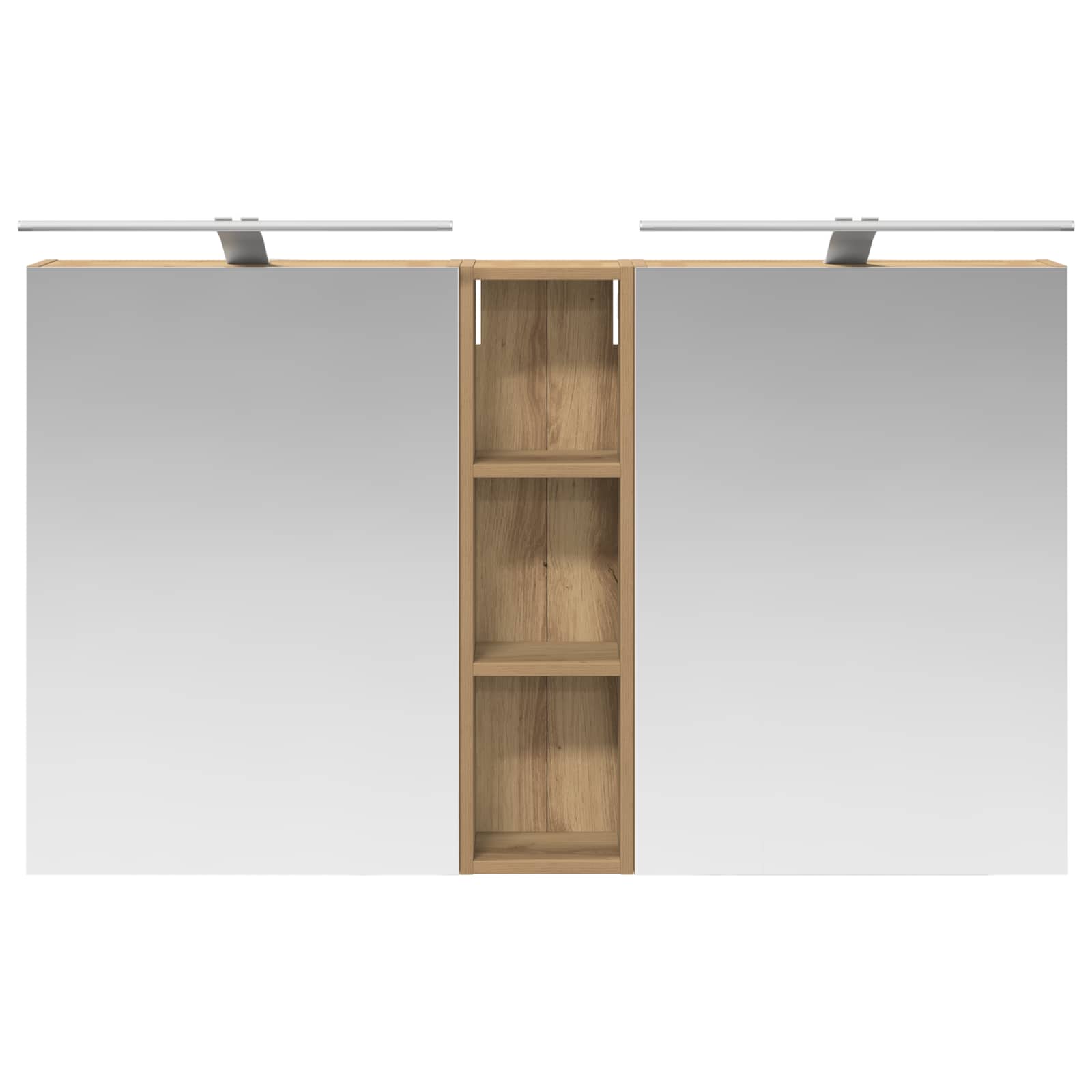 Σετ Ντουλαπιών Μπάνιου με ράφι 3 pcs 120 x 14,5 x 70 εκ - Pakobazaar