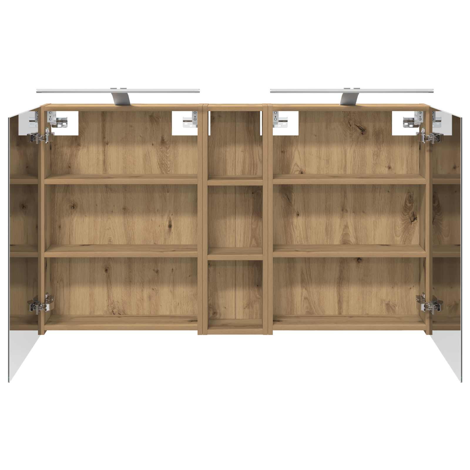Σετ Ντουλαπιών Μπάνιου με ράφι 3 pcs 120 x 14,5 x 70 εκ - Pakobazaar