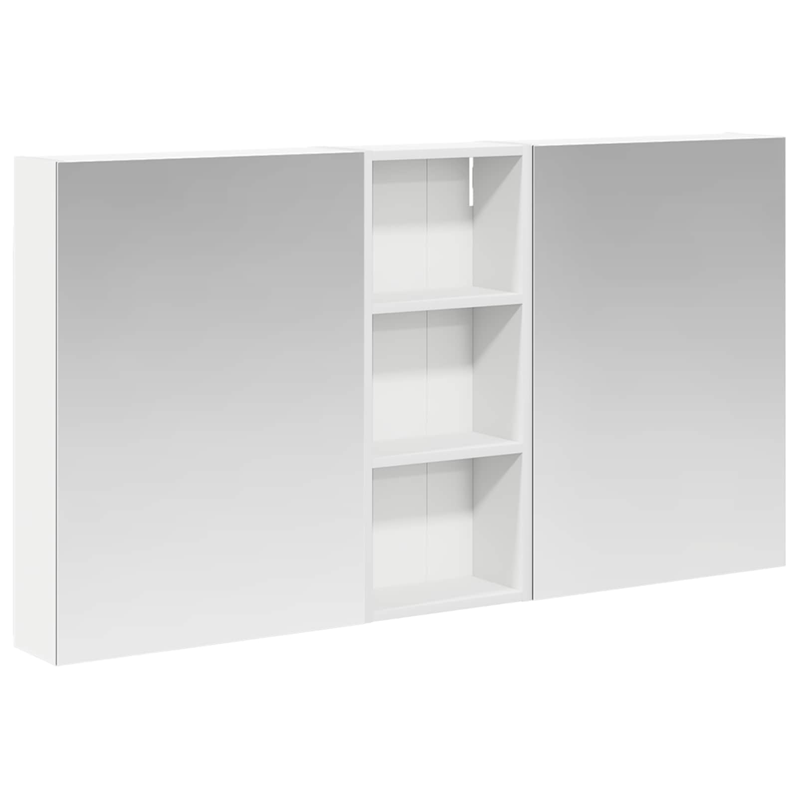 Σετ Ντουλαπιών Μπάνιου με ράφι 3 pcs 130 x 14,5 x 70 εκ - Pakobazaar