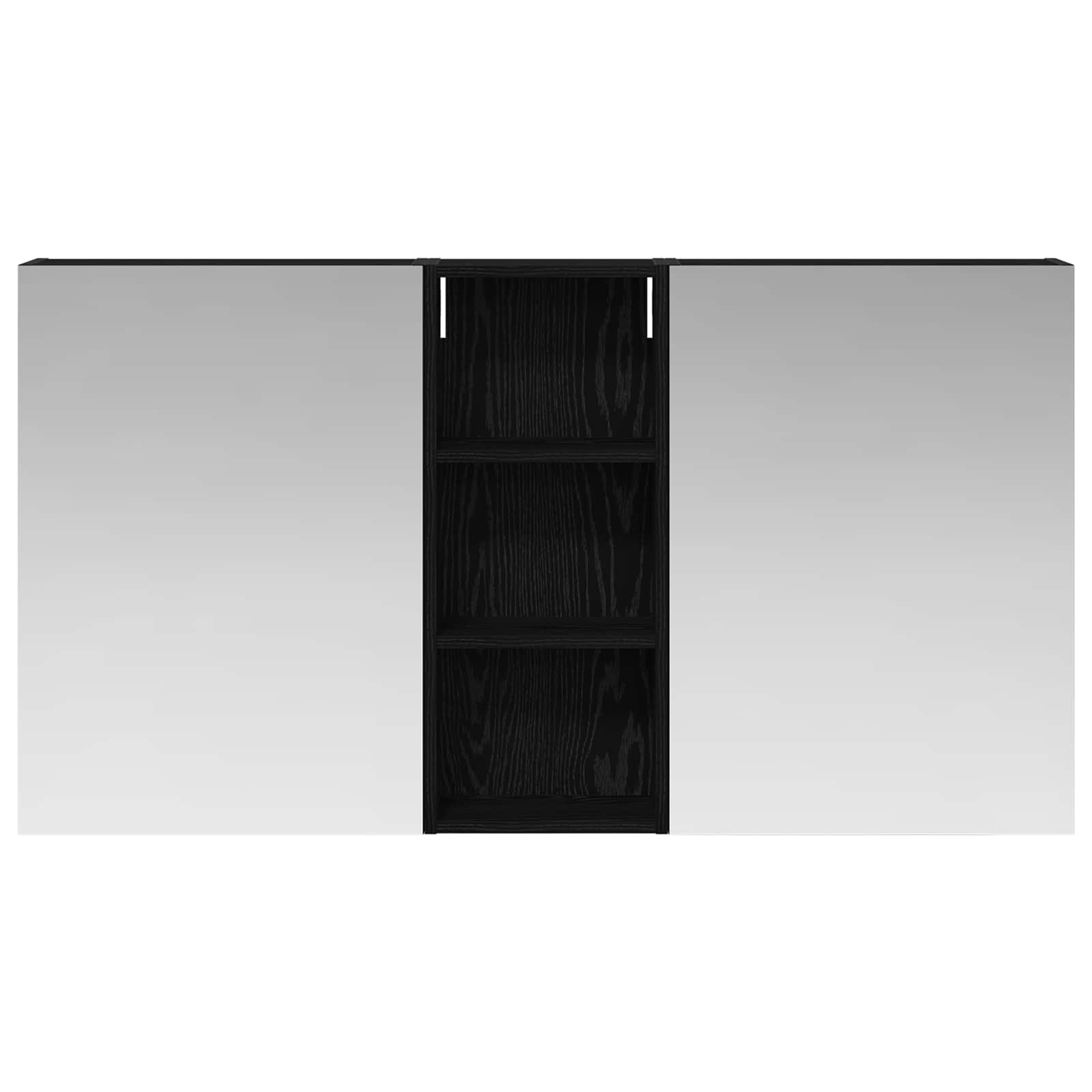 Σετ Ντουλαπιών Μπάνιου με ράφι 3 pcs 130 x 14,5 x 70 εκ - Pakobazaar