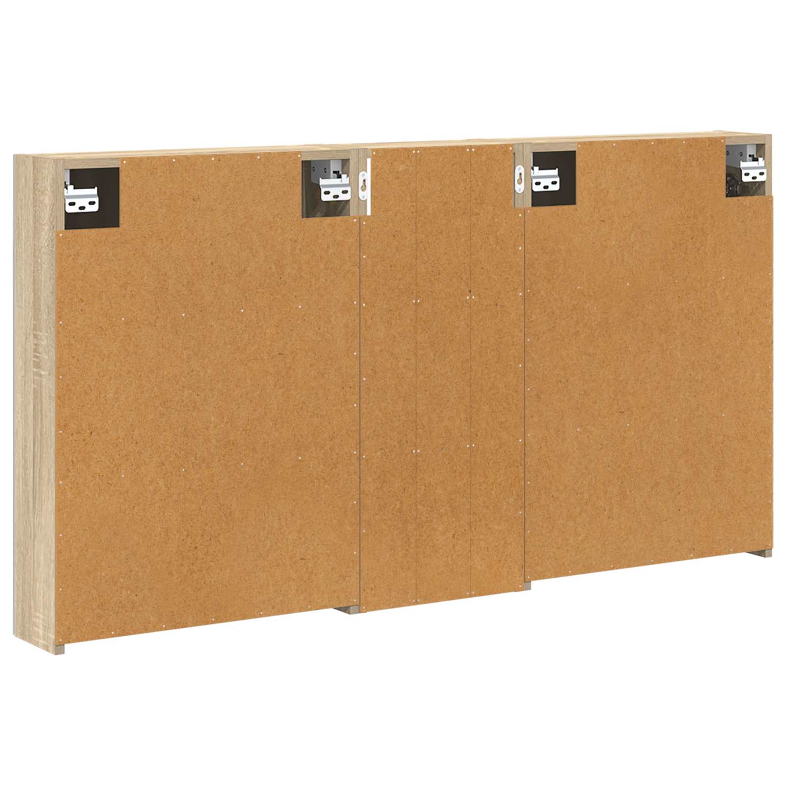Σετ Ντουλαπιών Μπάνιου με ράφι 3 pcs 130 x 14,5 x 70 εκ - Pakobazaar