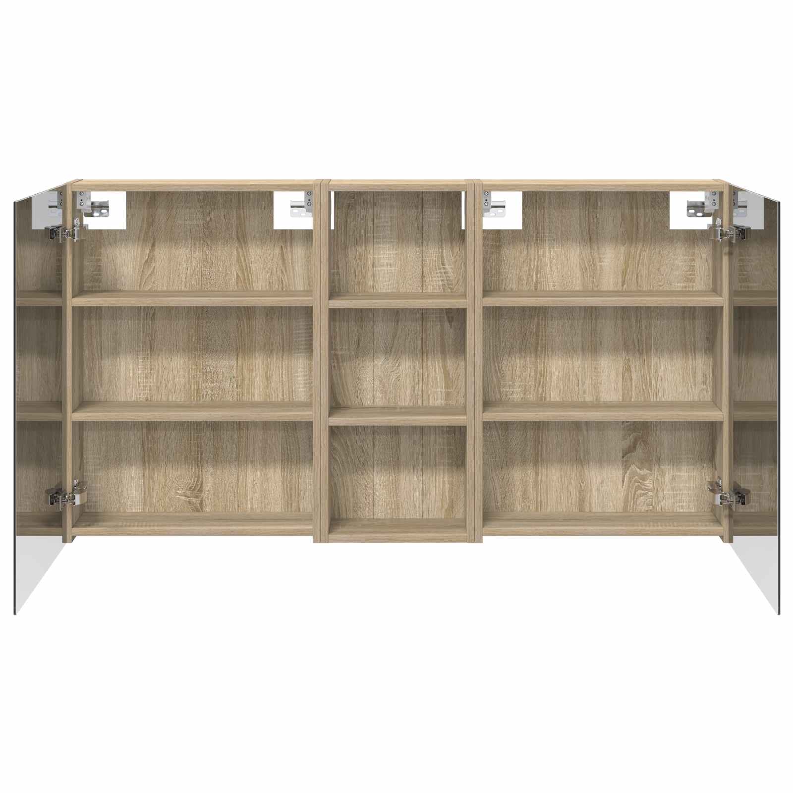Σετ Ντουλαπιών Μπάνιου με ράφι 3 pcs 130 x 14,5 x 70 εκ - Pakobazaar