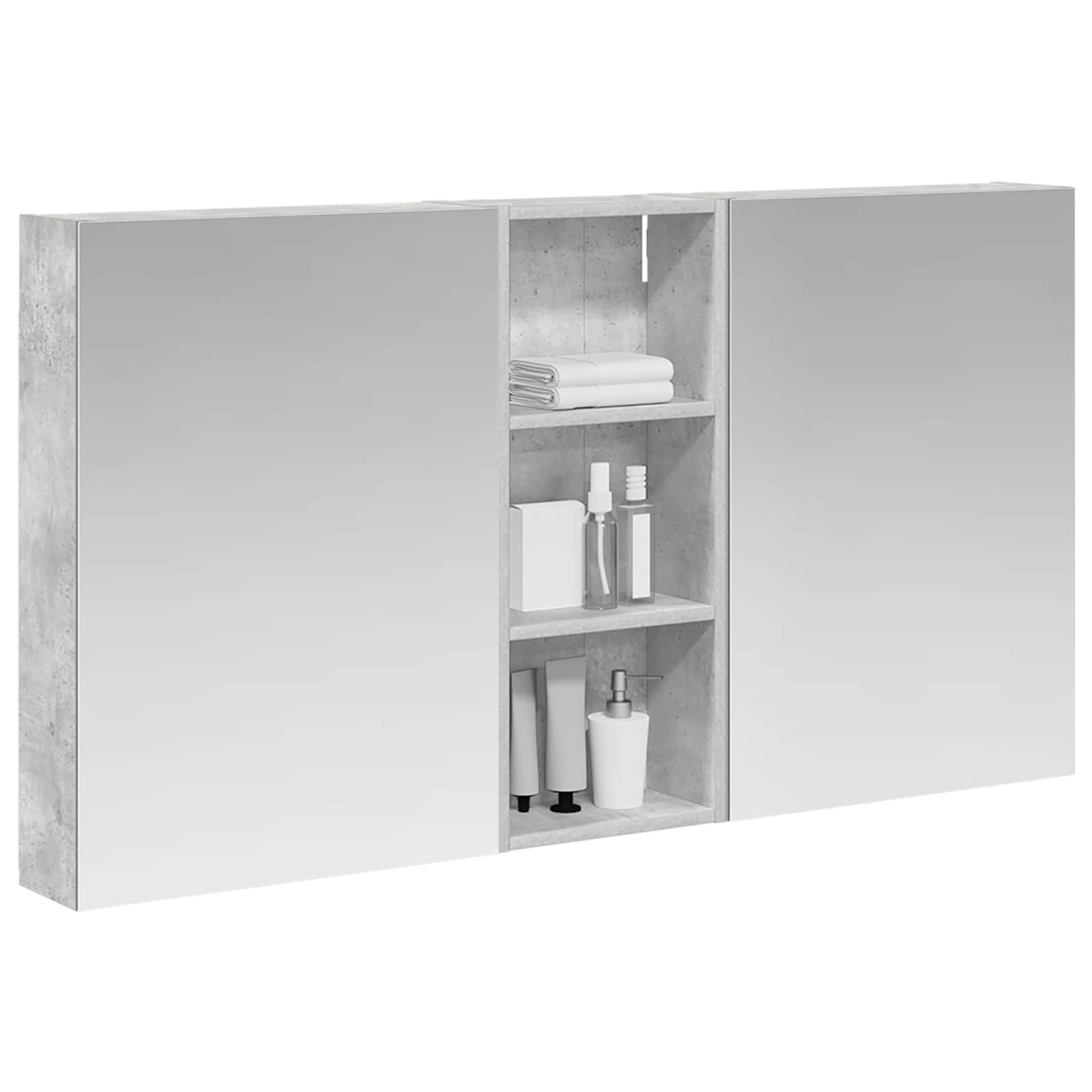 Σετ Ντουλαπιών Μπάνιου με ράφι 3 pcs 130 x 14,5 x 70 εκ - Pakobazaar