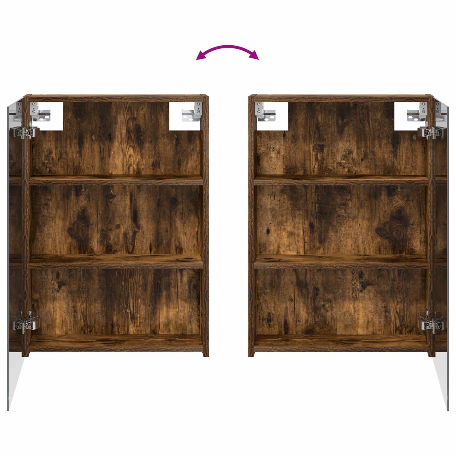 Σετ Ντουλαπιών Μπάνιου με ράφι 3 pcs 130 x 14,5 x 70 εκ - Pakobazaar