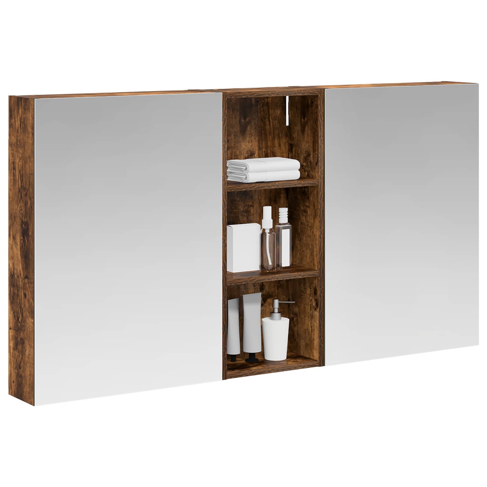 Σετ Ντουλαπιών Μπάνιου με ράφι 3 pcs 130 x 14,5 x 70 εκ - Pakobazaar