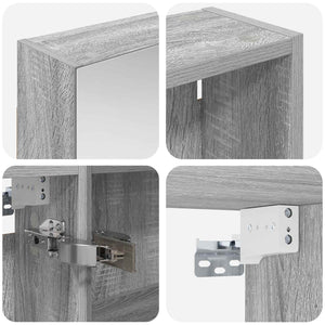 Σετ Ντουλαπιών Μπάνιου με ράφι 3 pcs 130 x 14,5 x 70 εκ - Pakobazaar
