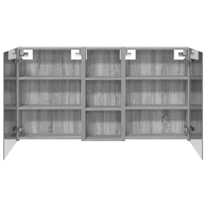 Σετ Ντουλαπιών Μπάνιου με ράφι 3 pcs 130 x 14,5 x 70 εκ - Pakobazaar