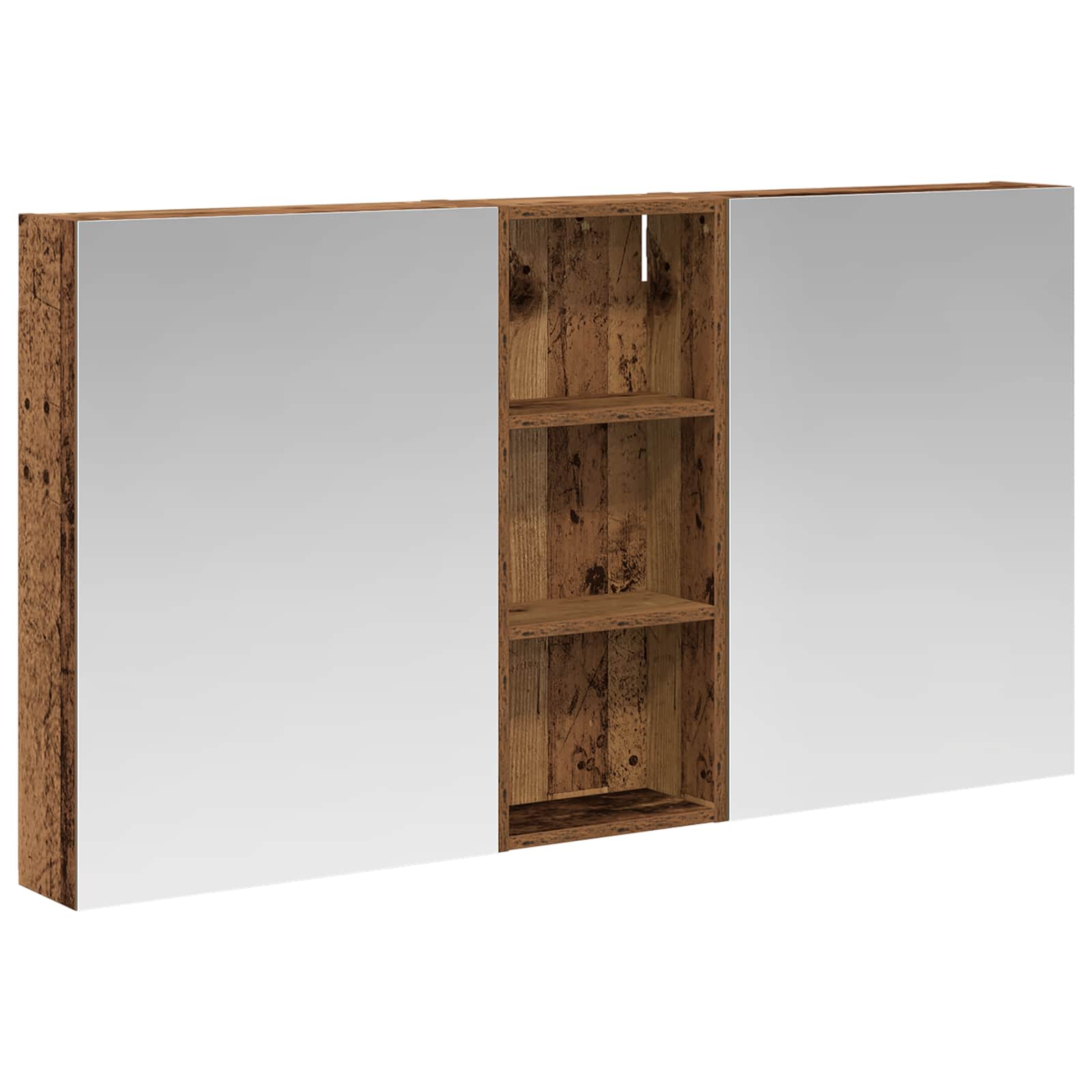 Σετ Ντουλαπιών Μπάνιου με ράφι 3 pcs 130 x 14,5 x 70 εκ - Pakobazaar