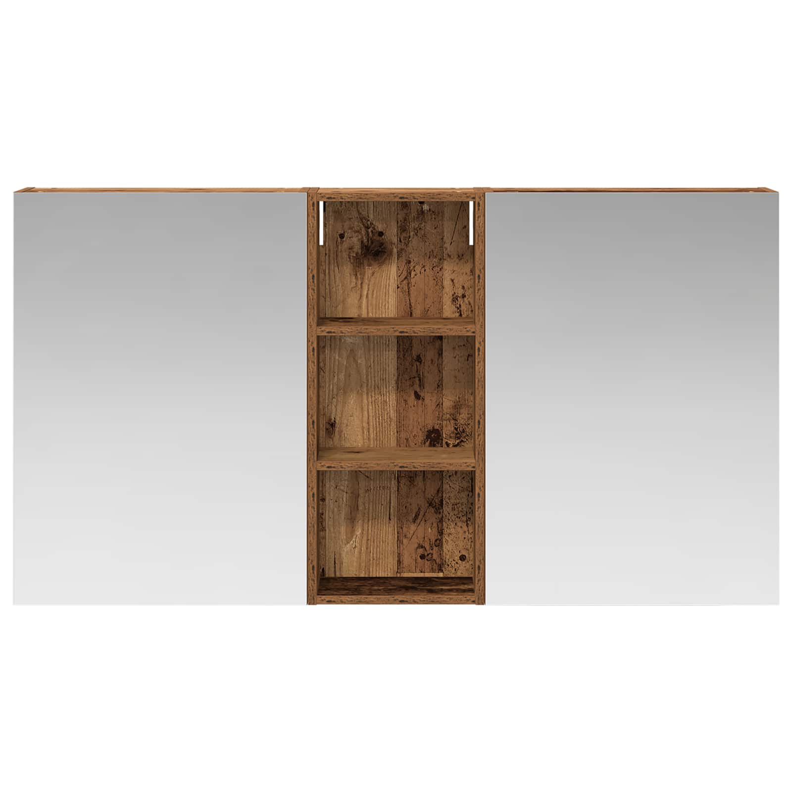 Σετ Ντουλαπιών Μπάνιου με ράφι 3 pcs 130 x 14,5 x 70 εκ - Pakobazaar