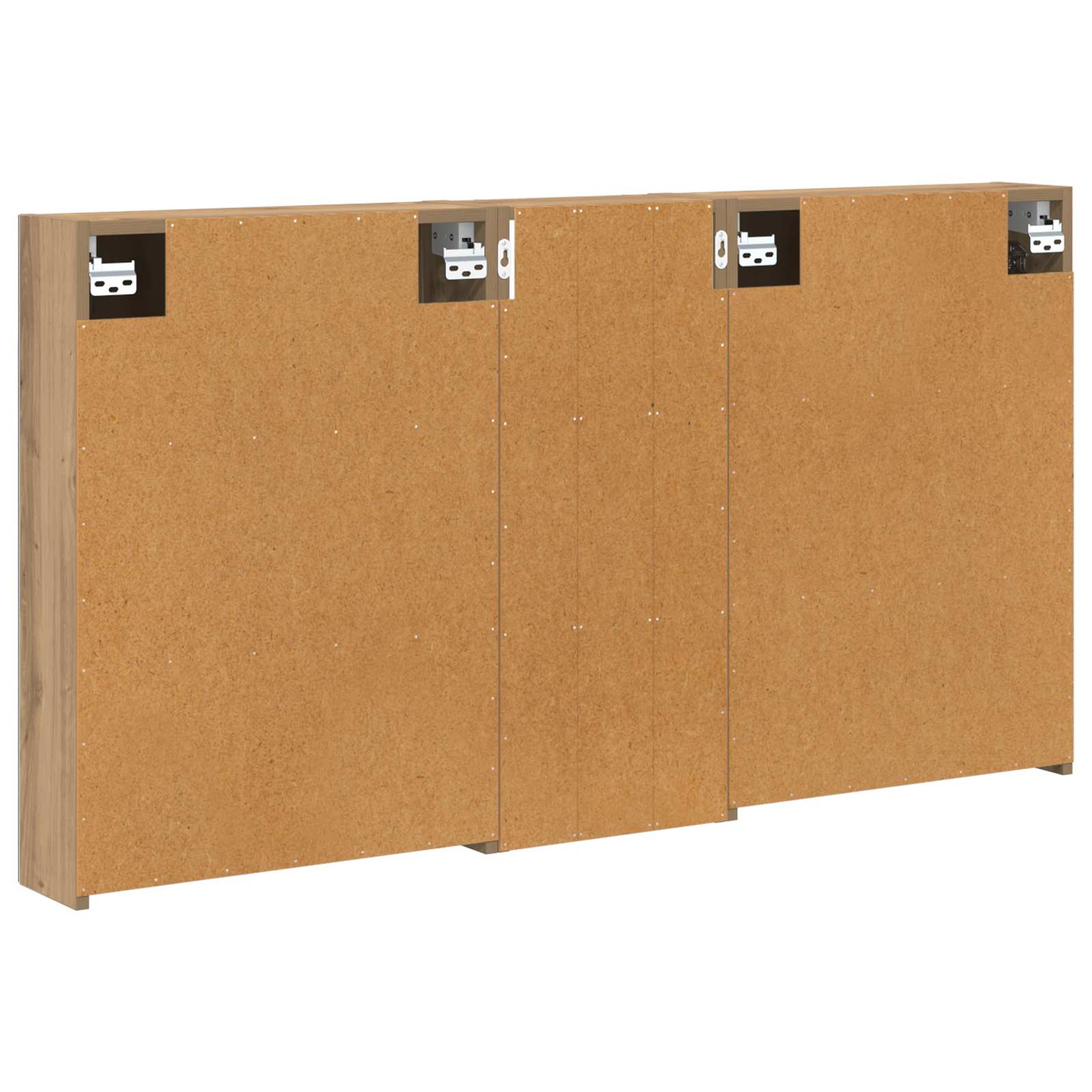 Σετ Ντουλαπιών Μπάνιου με ράφι 3 pcs 130 x 14,5 x 70 εκ - Pakobazaar