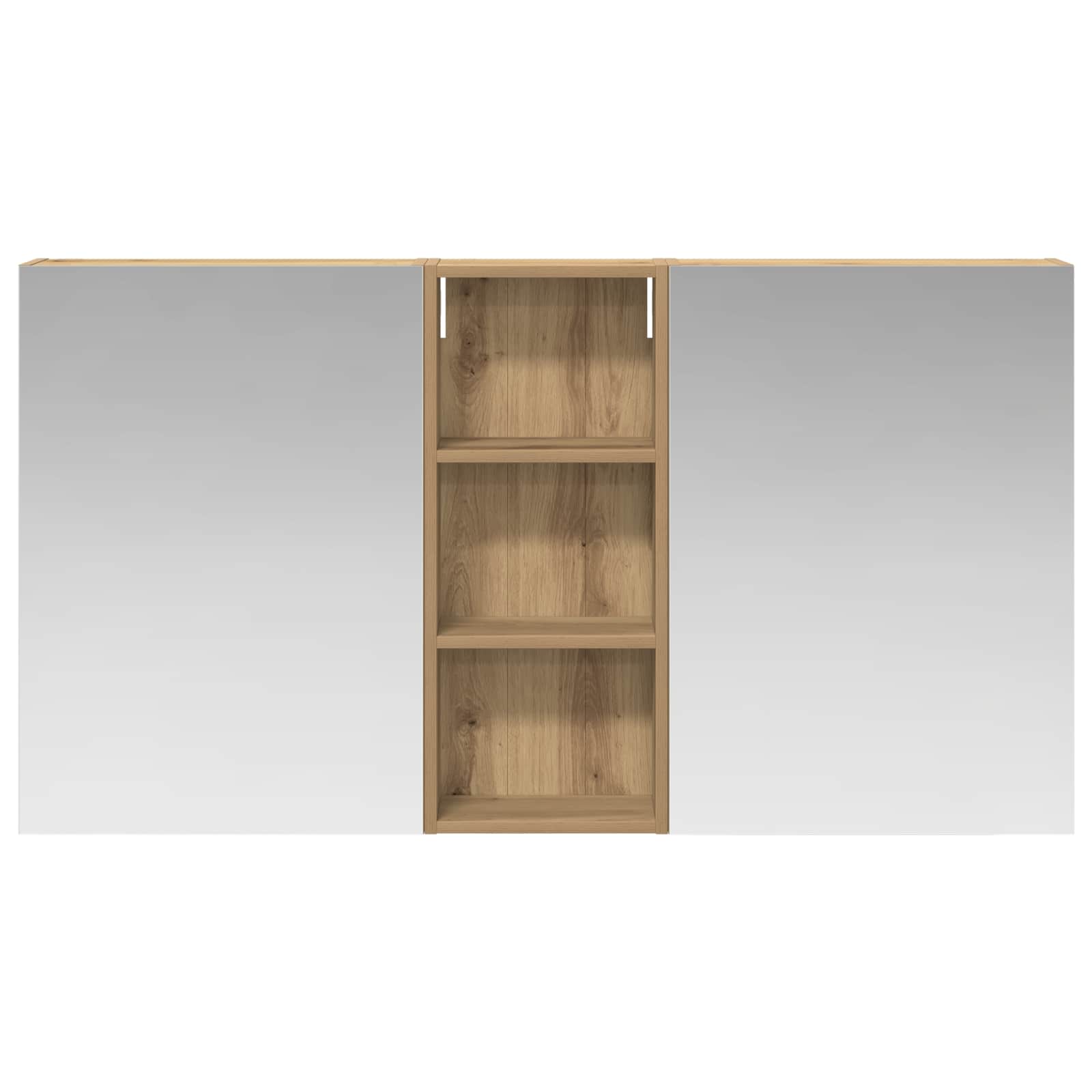 Σετ Ντουλαπιών Μπάνιου με ράφι 3 pcs 130 x 14,5 x 70 εκ - Pakobazaar