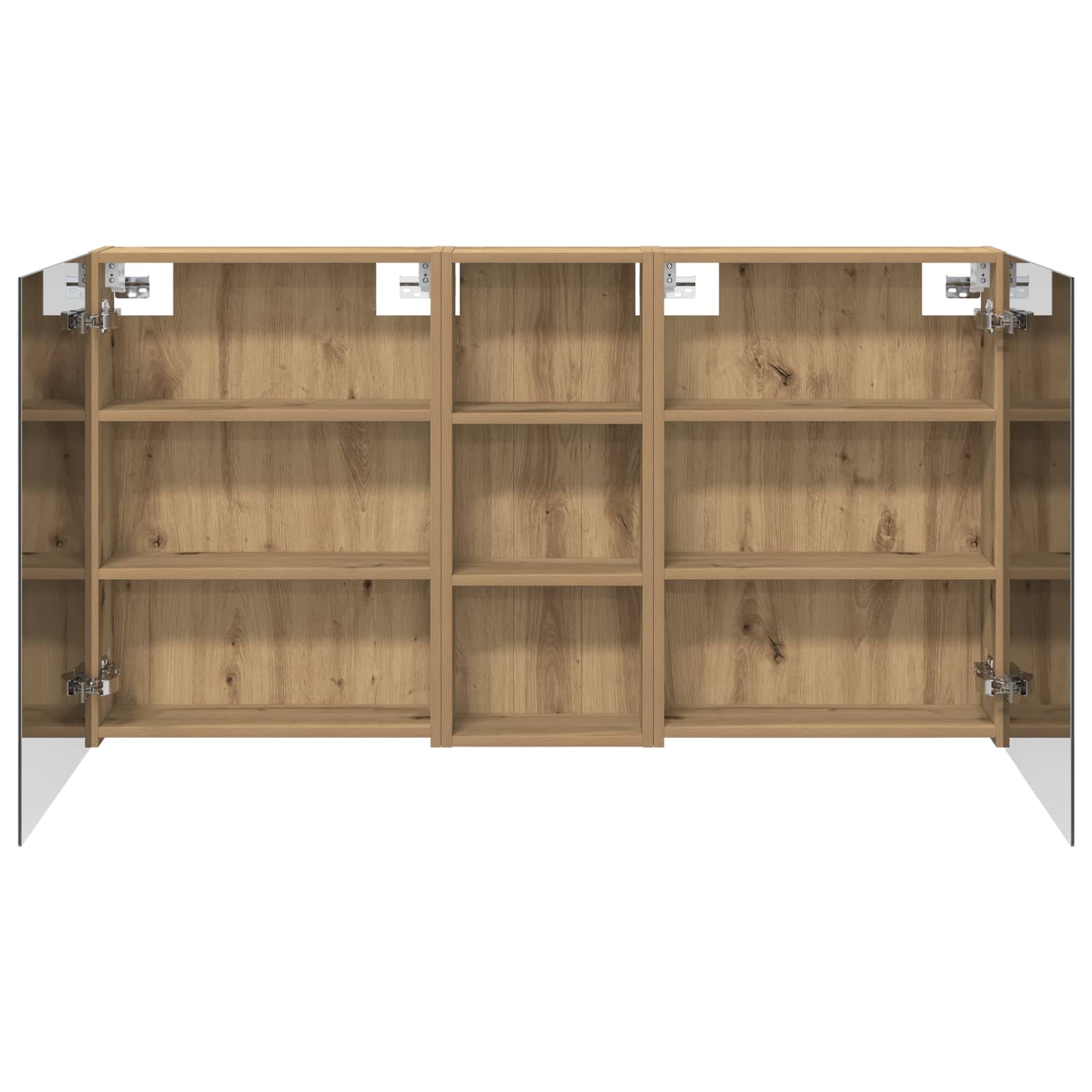 Σετ Ντουλαπιών Μπάνιου με ράφι 3 pcs 130 x 14,5 x 70 εκ - Pakobazaar
