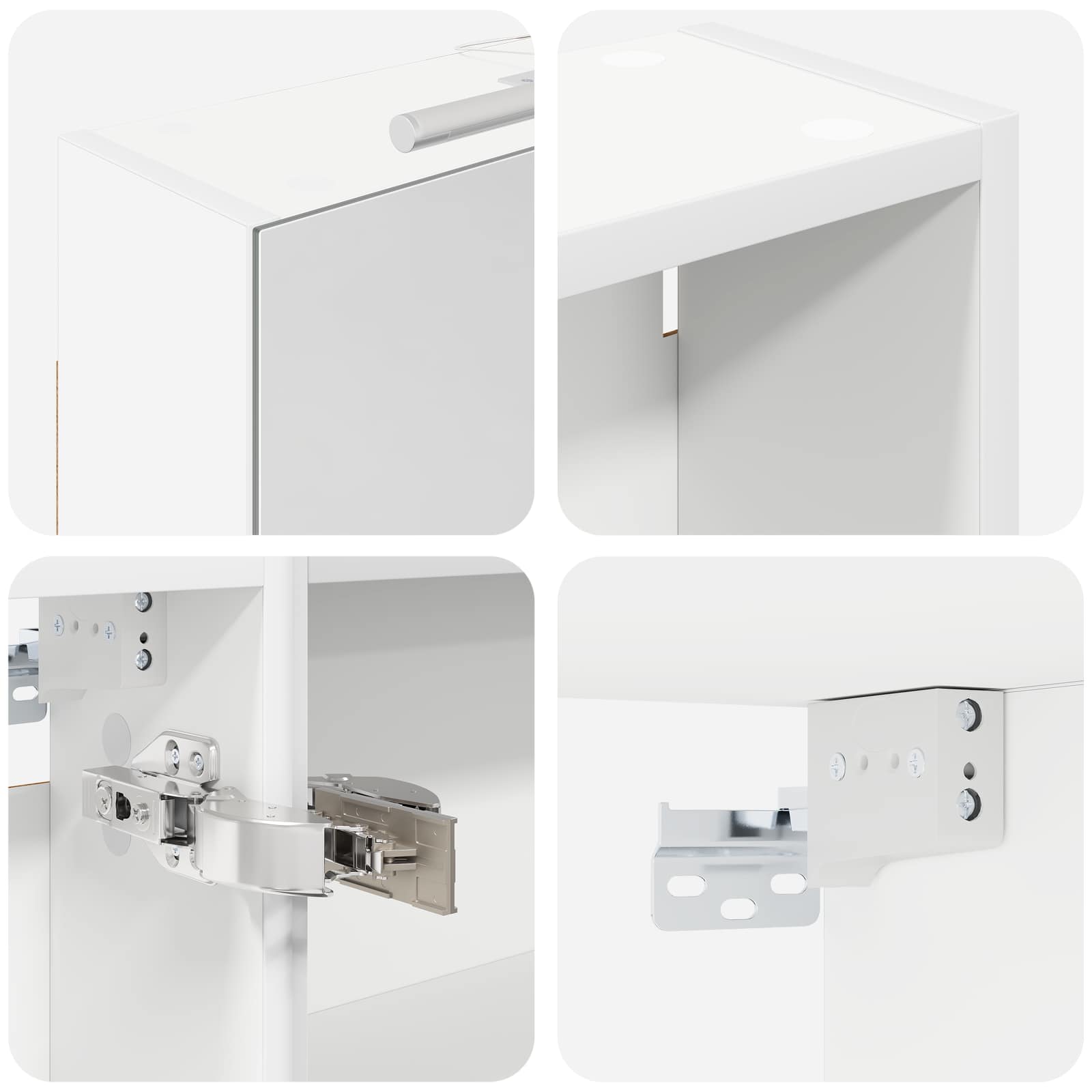 Σετ Ντουλαπιών Μπάνιου με ράφι 3 pcs 130 x 14,5 x 70 εκ - Pakobazaar