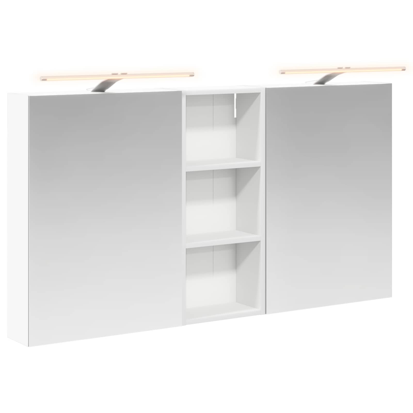 Σετ Ντουλαπιών Μπάνιου με ράφι 3 pcs 130 x 14,5 x 70 εκ - Pakobazaar