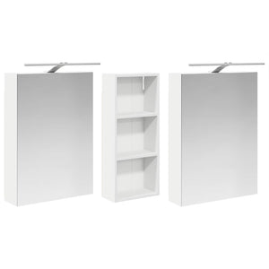 Σετ Ντουλαπιών Μπάνιου 3 τμχ. 130 x 14,5 x 70 εκ - Pakobazaar