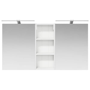 Σετ Ντουλαπιών Μπάνιου 3 τμχ. 130 x 14,5 x 70 εκ - Pakobazaar