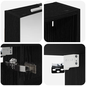Σετ Ντουλαπιών Μπάνιου με ράφι 3 pcs 130 x 14,5 x 70 εκ - Pakobazaar