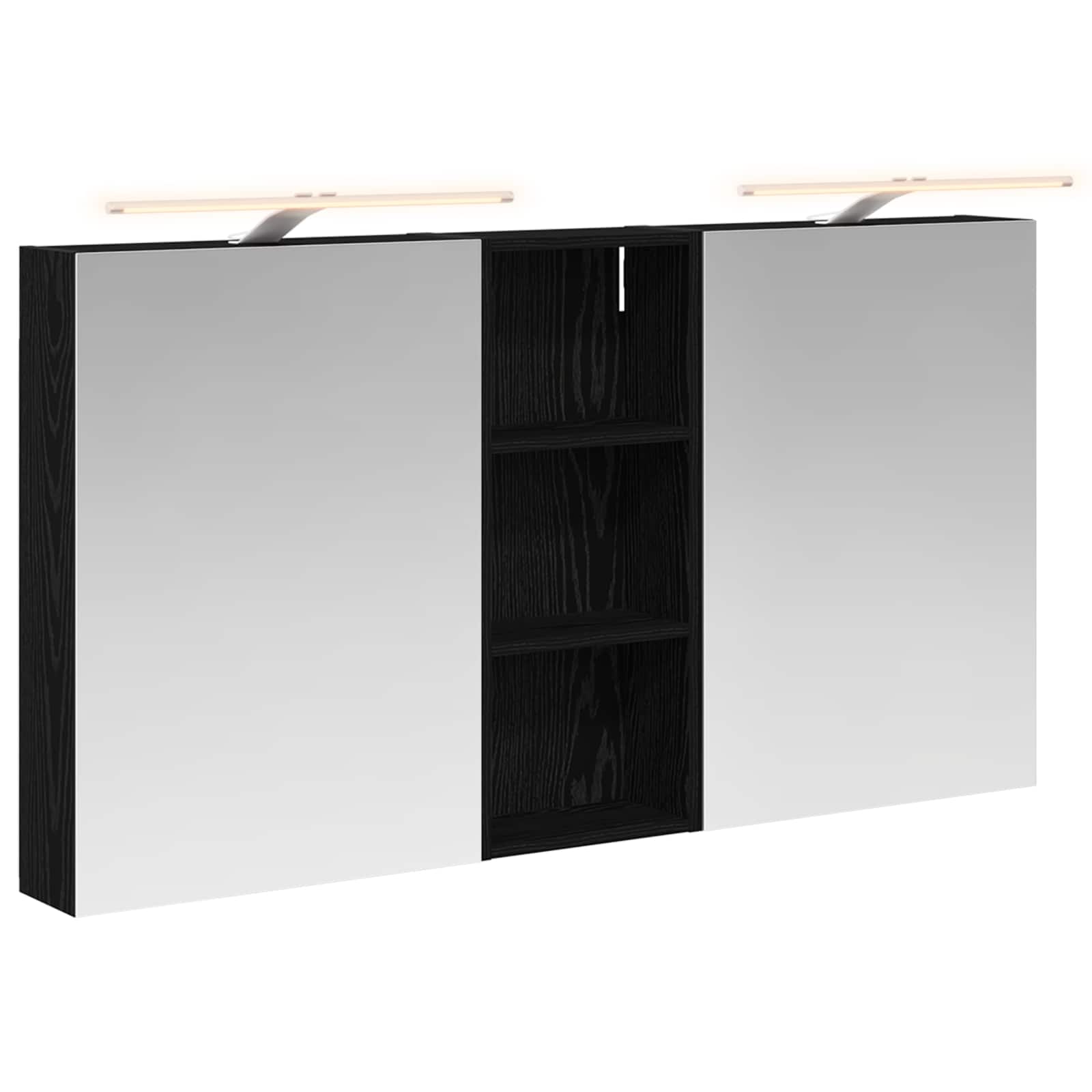 Σετ Ντουλαπιών Μπάνιου με ράφι 3 pcs 130 x 14,5 x 70 εκ - Pakobazaar