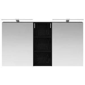 Σετ Ντουλαπιών Μπάνιου με ράφι 3 pcs 130 x 14,5 x 70 εκ - Pakobazaar