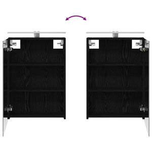 Σετ Ντουλαπιών Μπάνιου με ράφι 3 pcs 130 x 14,5 x 70 εκ - Pakobazaar