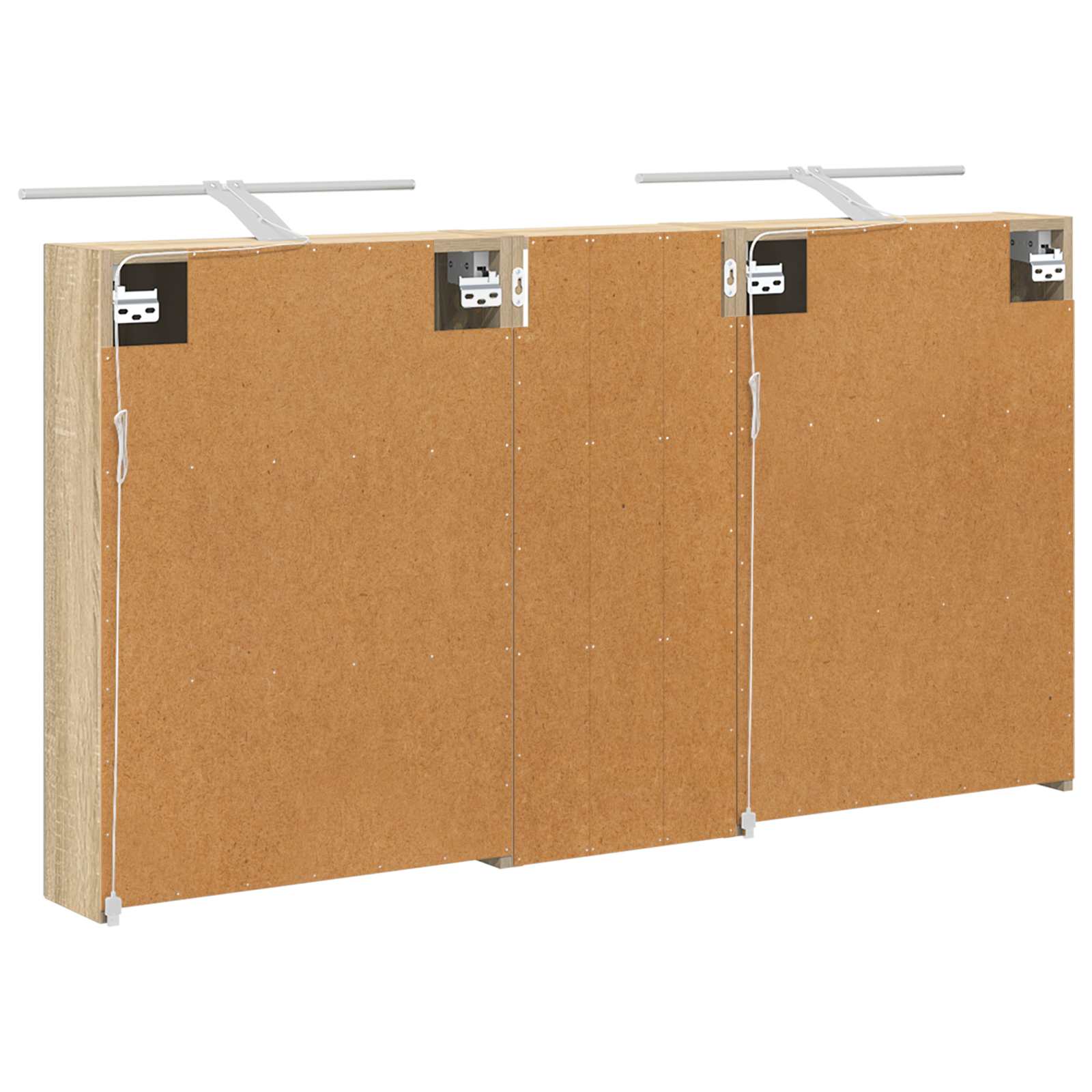 Σετ Ντουλαπιών Μπάνιου με ράφι 3 pcs 130 x 14,5 x 70 εκ - Pakobazaar
