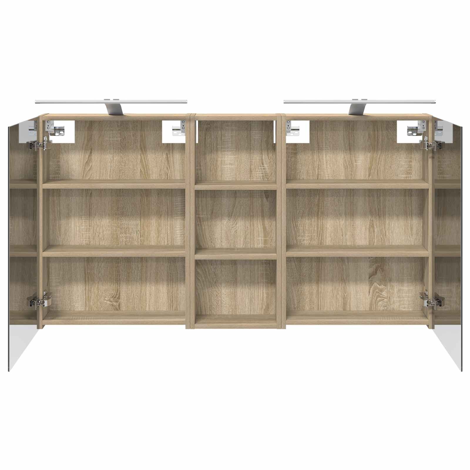 Σετ Ντουλαπιών Μπάνιου με ράφι 3 pcs 130 x 14,5 x 70 εκ - Pakobazaar