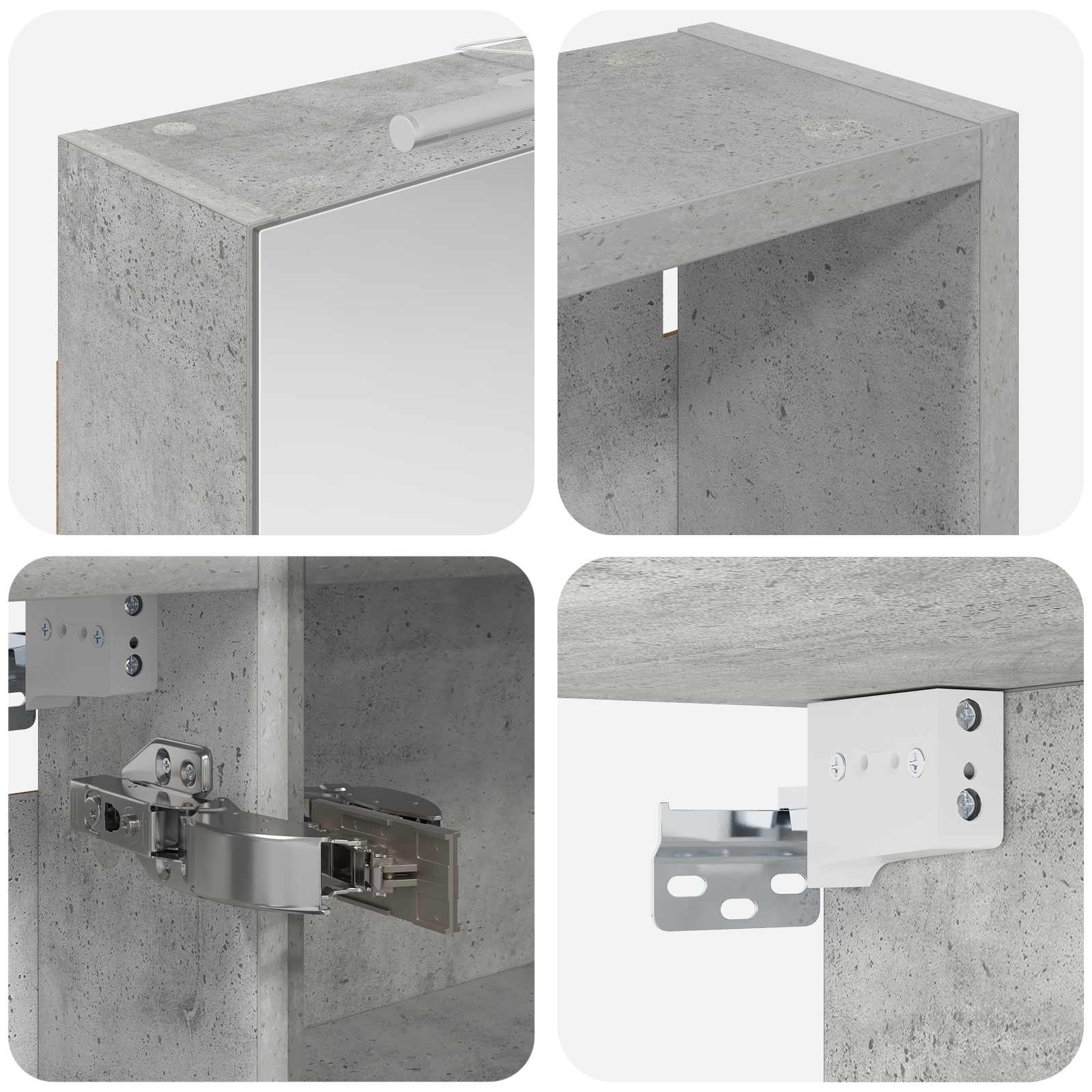 Σετ Ντουλαπιών Μπάνιου με ράφι 3 pcs 130 x 14,5 x 70 εκ - Pakobazaar