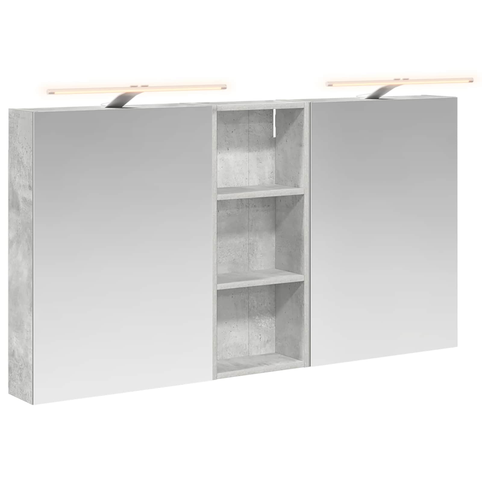 Σετ Ντουλαπιών Μπάνιου με ράφι 3 pcs 130 x 14,5 x 70 εκ - Pakobazaar