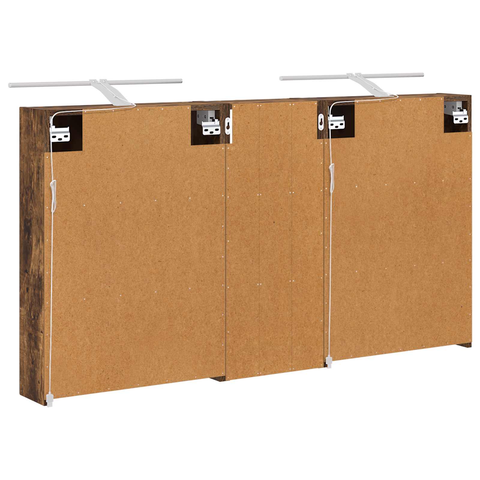 Σετ Ντουλαπιών Μπάνιου με ράφι 3 pcs 130 x 14,5 x 70 εκ - Pakobazaar