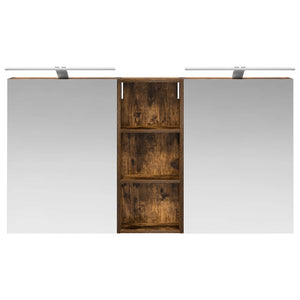 Σετ Ντουλαπιών Μπάνιου με ράφι 3 pcs 130 x 14,5 x 70 εκ - Pakobazaar
