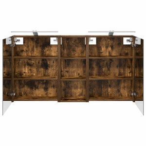 Σετ Ντουλαπιών Μπάνιου με ράφι 3 pcs 130 x 14,5 x 70 εκ - Pakobazaar