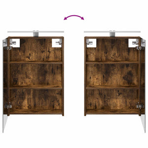 Σετ Ντουλαπιών Μπάνιου με ράφι 3 pcs 130 x 14,5 x 70 εκ - Pakobazaar