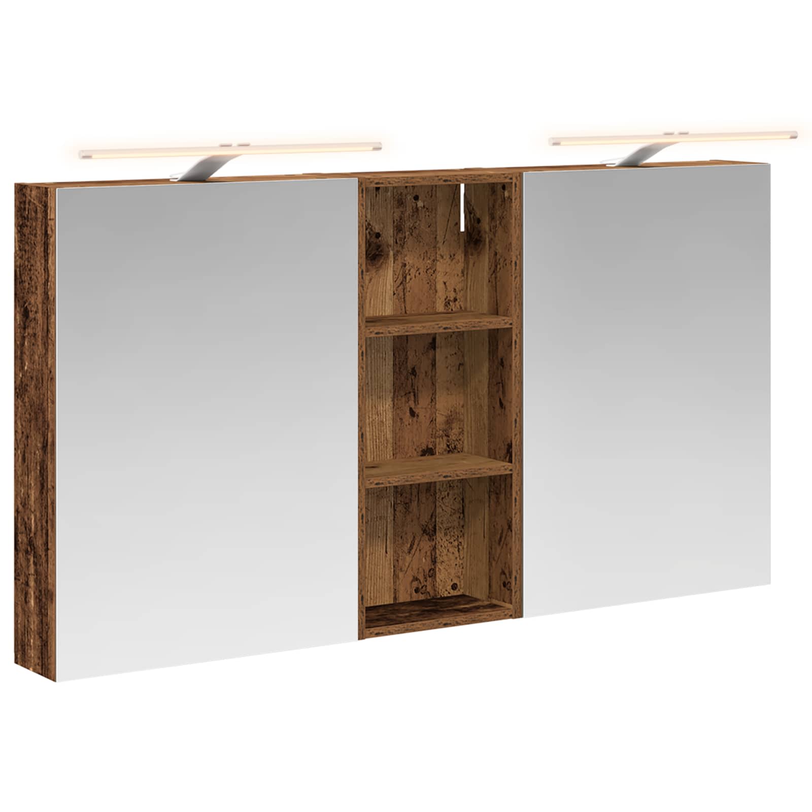 Σετ Ντουλαπιών Μπάνιου με ράφι 3 pcs 130 x 14,5 x 70 εκ - Pakobazaar