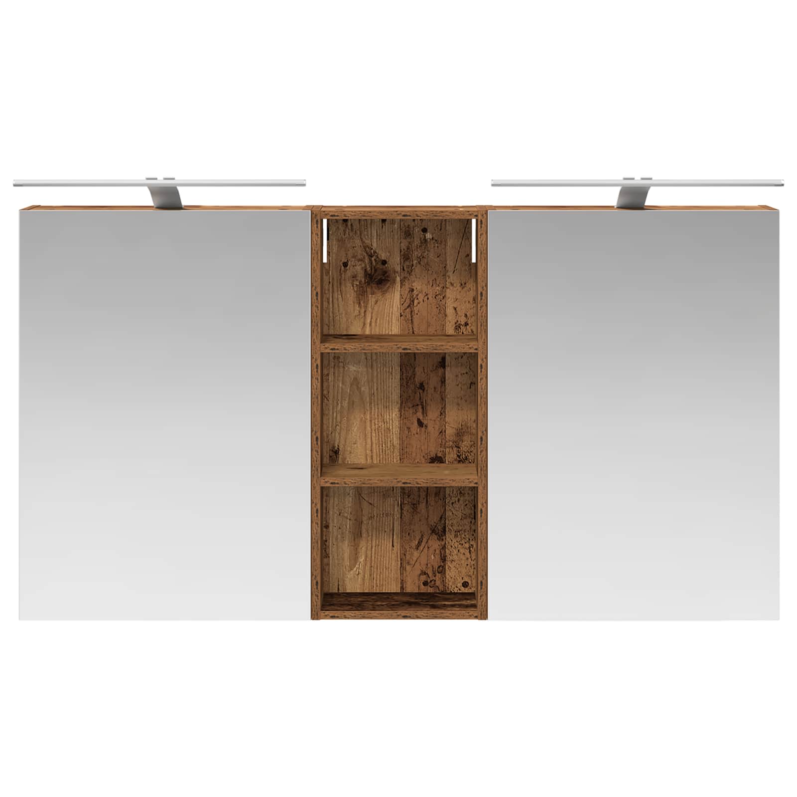Σετ Ντουλαπιών Μπάνιου με ράφι 3 pcs 130 x 14,5 x 70 εκ - Pakobazaar