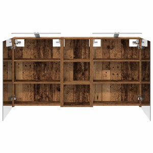 Σετ Ντουλαπιών Μπάνιου 3 τμχ. 130 x 14,5 x 70 εκ - Pakobazaar