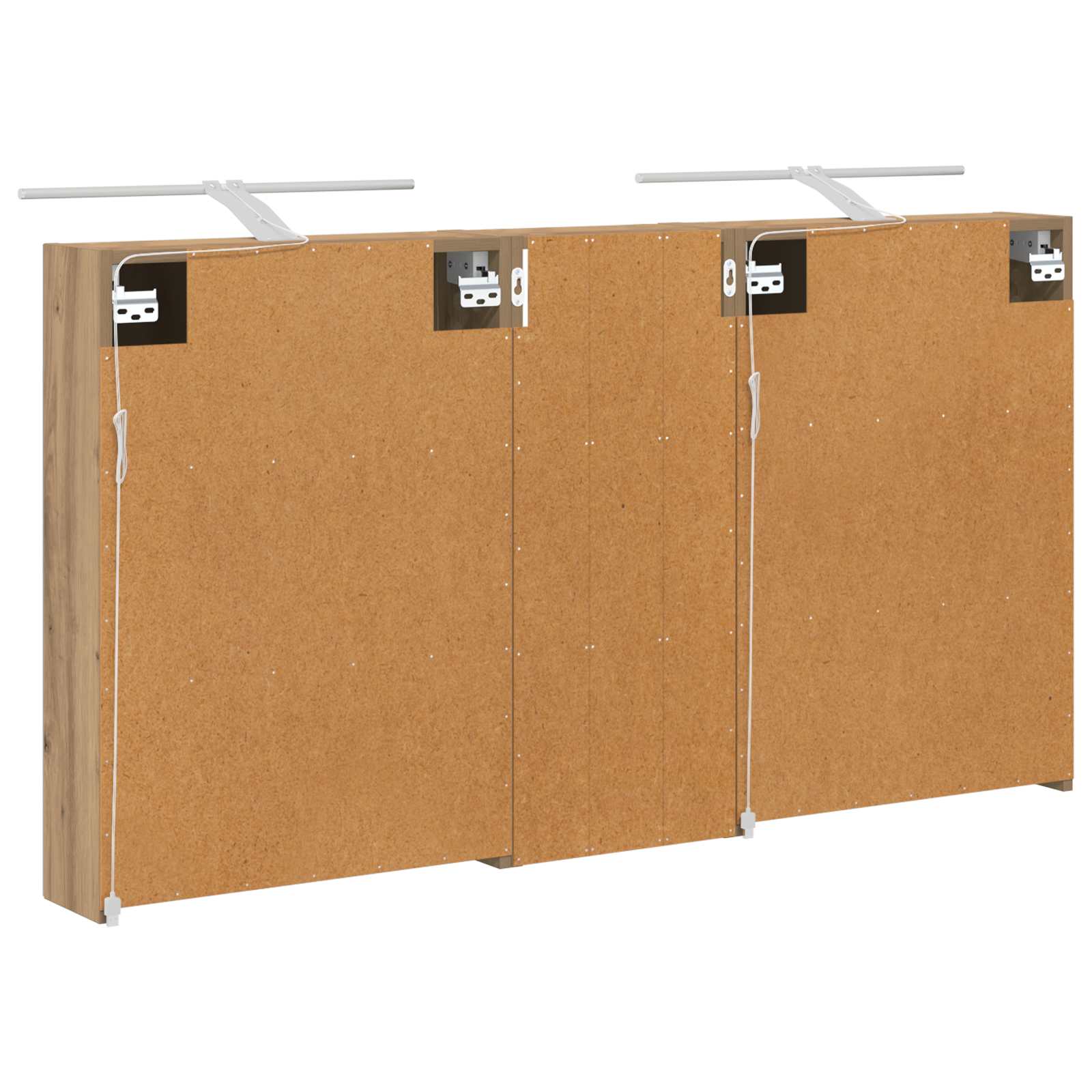 Σετ Ντουλαπιών Μπάνιου με ράφι 3 pcs 130 x 14,5 x 70 εκ - Pakobazaar