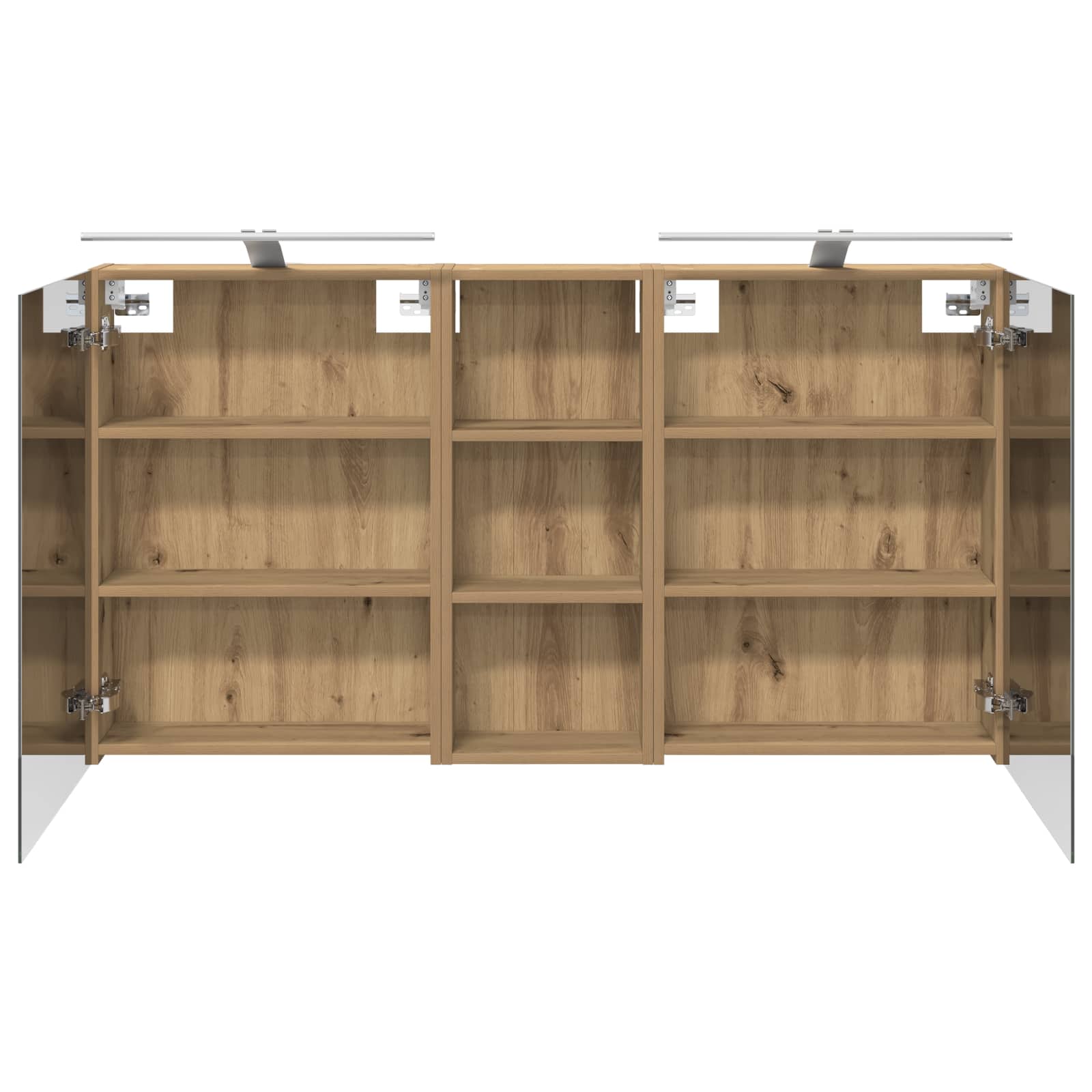 Σετ Ντουλαπιών Μπάνιου με ράφι 3 pcs 130 x 14,5 x 70 εκ - Pakobazaar